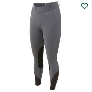 Noble Equestrian Gravity Balance Riding Tights Womens Medium Black Gray